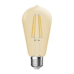 LED Leuchtmittel DECO ST64, E27, 4,2W, 2500K, 400lm, dimmbar, gold