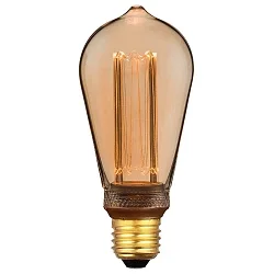 LED Leuchtmittel DECO ST64 RETRO, E27, 3,5W, 1800K, 120lm, dimmbar, gold