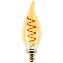 LED Leuchtmittel DECO C35 BT SPIRAL, E14, 3W, 2200K, 200lm, dimmbar, gold