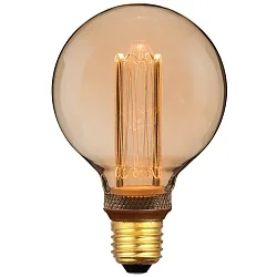 LED Leuchtmittel DECO G95 RETRO, E27, 3,5W, 1800K, 120lm, dimmbar, gold