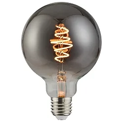 LED Leuchtmittel DECO G125 SPIRAL, E27, 4,5W, 1800K, 140lm, dimmbar, rauchfarben