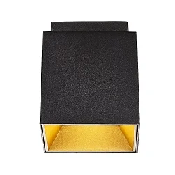 Deckenleuchte ETHAN, 1-flammig, GU10, IP20, schwarz