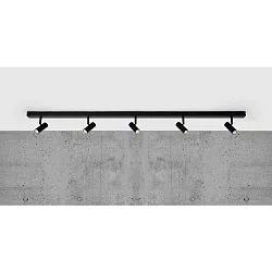 LED Deckenleuchte OMARI Spot Schiene, 5-flammig, 3,2W, 2700K, schwarz