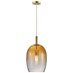 Pendant luminaire UMA 23, E27, amber