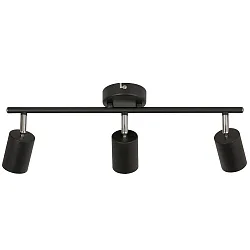 Nordlux LED Spot track EXPLORE, 3 flames, GU10, IP20, black