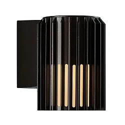outdoor wall luminaire ALUDRA E27 IP54, seaside black dimmable