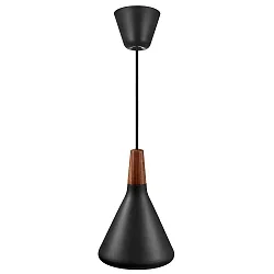 Pendant luminaire NORI 18, E27, black