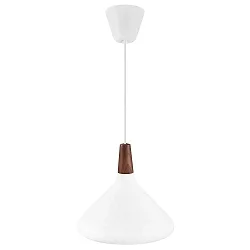Pendant luminaire NORI 27, E27, white