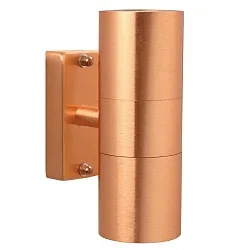 Außenwandleuchte TIN DOUBLE, IP54, Up/Down, 2x GU10 max. 35W, Kupfer