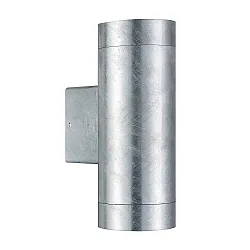 outdoor wall luminaire TIN MAXI DOUBLE GU10 IP54, mat, galvanised 