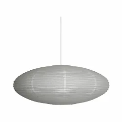 Leuchtenschirm für  Pendelleuchte VILLO, Ø60 x H25cm, Reispapier, weiß