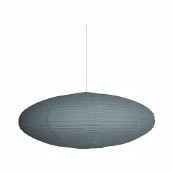 Leuchtenschirm für  Pendelleuchte VILLO, Ø60 x H25cm, Reispapier, blau 