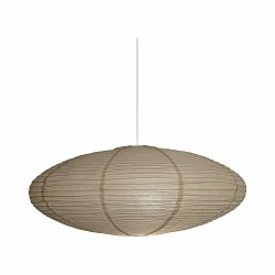 Leuchtenschirm für  Pendelleuchte VILLO, Ø60 x H25cm, Reispapier, beige