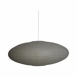 Leuchtenschirm für  Pendelleuchte VILLO, Ø60 x H25cm, Reispapier, braun