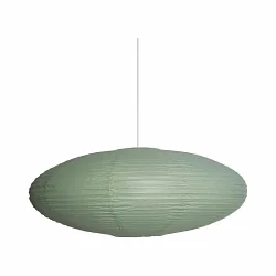 Leuchtenschirm für  Pendelleuchte VILLO, Ø60 x H25cm, Reispapier, grün