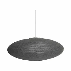 Leuchtenschirm für  Pendelleuchte VILLO, Ø60 x H25cm, Reispapier, anthrazit