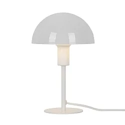 table lamp ELLEN MINI half round, with switch, with lamp socket E14 IP20, glossy, white 