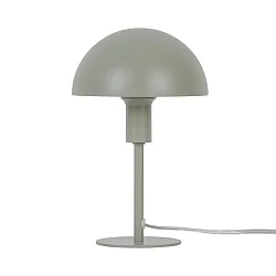 table lamp ELLEN MINI half round, with switch, with lamp socket E14 IP20, green, mat 