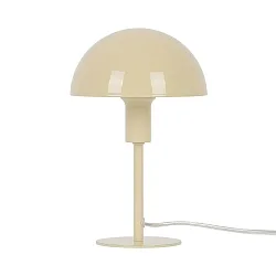table lamp ELLEN MINI half round, with switch, with lamp socket E14 IP20, yellow, glossy 