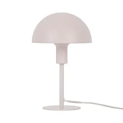 table lamp ELLEN MINI half round, with switch, with lamp socket E14 IP20, mat, pink 