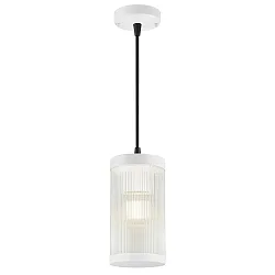 outdoor pendant luminaire COUPAR with diffuser E27 IP33, white matt dimmable