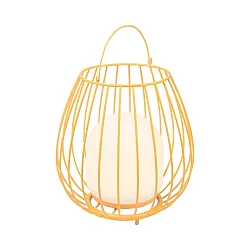 Battery lamp JIM TO-GO with switch, with USB connection IP54, orange dimmable