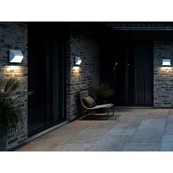 outdoor wall luminaire PONTIO 27 GU10 IP54, white 