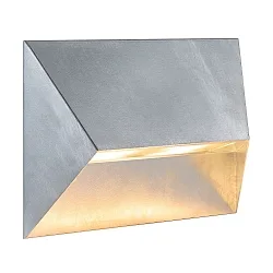 outdoor wall luminaire PONTIO 27 GU10 IP54, mat, galvanised 
