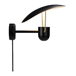Wandleuchte FABIOLA, GU10, IP20, schwarz