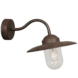 Outdoor Wall luminaire LUXEMBOURG, E27, IP54, rust