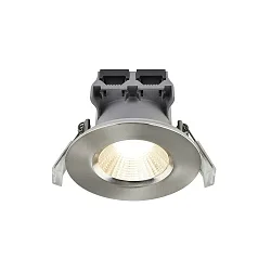 LED Einbaustrahler FREMONT, 1er Set, 36°, 4,5W, 2700K, 345lm, IP65, dimmmbar, Stahl gebürstet