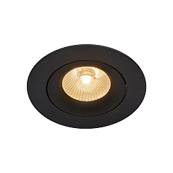 LED Einbaustrahler ALIKI, 38°, 8W, 2700K, IP44, dimmmbar, schwarz