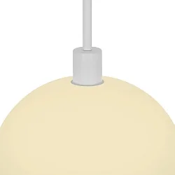 Pendelleuchte ELLEN 30, IP20, E27 (exkl.), Ø 30cm, Pendel 200cm (kürzbar), weiß / Opalglas-Schirm