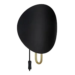 wall luminaire SPARGO E27 IP20, mat, brass, black 