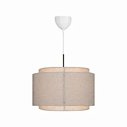 pendant luminaire TAKAI E27 IP20, beige, mat dimmable