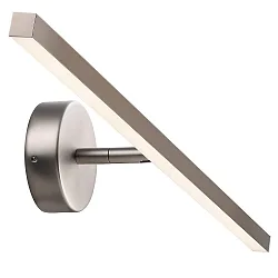 LED Wand-/Spiegelleuchte IP S13 60, 7,2W, 3000K, CRI>80, IP44, gebürsteter Stahl