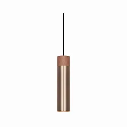 Pendelleuchte TILO, 1-flammig, GU10, IP20, messing/brüniert