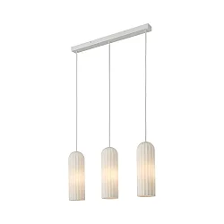 pendant luminaire MIELLA 3 flames E27 IP20, white dimmable