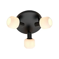 Deckenleuchte MILFORD MINI, 3-flammig, 3x E14, IP20, dimmbar, schwarz