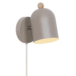 Wandleuchte GASTON, E27, IP20, hellbraun