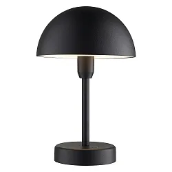 LED-Akku Tischleuchte ELLEN TO-GO, IP44 IK02, 2.8W 3000K 300lm, 3-stufige MoodmakerTM Dimmung, mit IP-Ladestation, schwarz