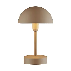 LED-Akku Tischleuchte ELLEN TO-GO, IP44 IK02, 2.8W 3000K 300lm, 3-stufige MoodmakerTM Dimmung, mit IP-Ladestation, braun
