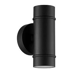 Outdoor Wandleuchte ARTILUS, GU10, IP54, IK02, dimmbar, schwarz