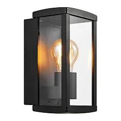 Outdoor Wandleuchte LUCHY, E27, IP44, dimmbar, schwarz