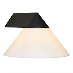 Outdoor Wandleuchte LINAS, E27, IP54, dimmbar, schwarz