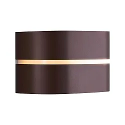 wall luminaire SIBELIS UP/DOWN E27 IP44, brown, metallic dimmable