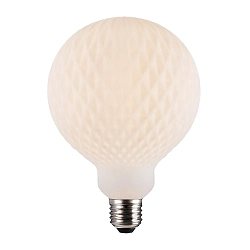 LED Filament-Leuchtmittel DECO HARLEKIN G125, IP20, E27, 3.9W 3000K 500lm, schaltbar, opalweiß