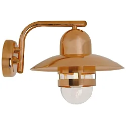Nordlux Außenwandleuchte NIBE, E27, IP54, Kupfer