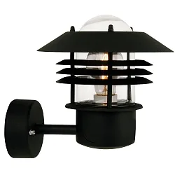 Outdoor luminaire VEJERS Wall luminaire, E27, IP54, black