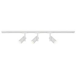 1-Phasen Strahler JEROME LINK Schienensystem, 3er Set, GU10, IP20, inkl. 1m Schiene, dimmbar, weiß